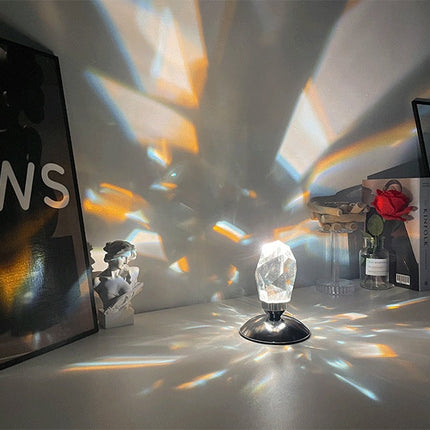 Led Crystal Night Light With Remote Control Bedroom Decor Mood Light Novelty Gift Usb Bedside Romantic Projector Rgb Night Lamp
