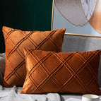 Orange double line lattice / 43x43cm without core