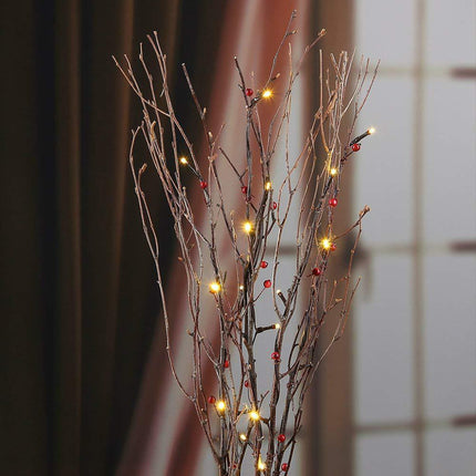 Led Strings Of Decorative Lights Illuminate The Night