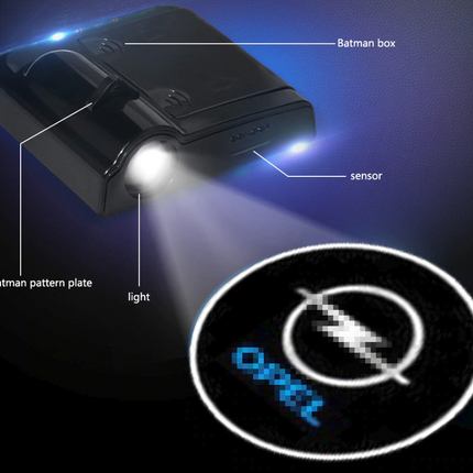 2 Pcs Wireless Welcome Light Battery Type No Hole