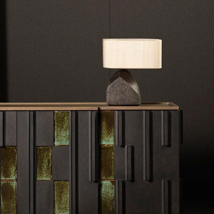 Japanese Wabi-Sabi Resin Craft Stylish Table Lamp