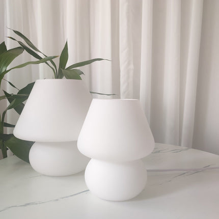 Studio Bedroom Bedside Atmosphere Multicolor Glass Mushroom Table Lamp