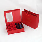 Red / Two lipstick gift box tote bag
