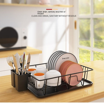 Kitchen Sink Countertop Draining Bowl Rack Storage