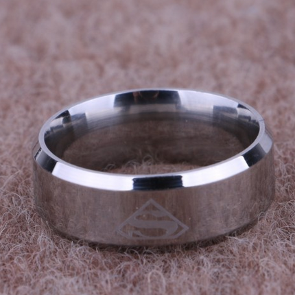 Fashion Titanium Steel Ring 316L Stainless Steel S Shape Men's Ring