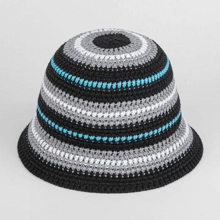 Dopamine Color Foldable Storage Bucket Hat Women's Fashion Color Woven Face Small Bucket Cap