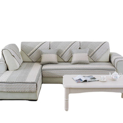 High-end Cotton Sofa Cushion Simple Cloth Modern Cotton Twill Four Seasons Non-slip Cushion Summer Sofa Covers