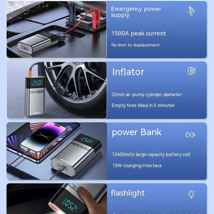 Automobile Emergency Start Power Source All-in-one Machine With Electric Treasure