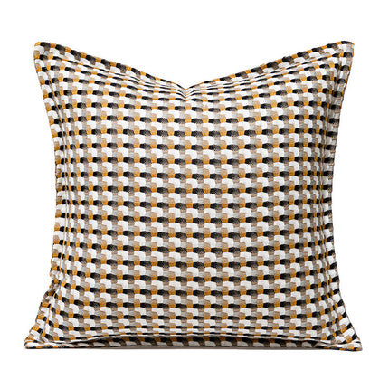 Scandinavian Woven Living Room Sofa Leather Pillow Covers