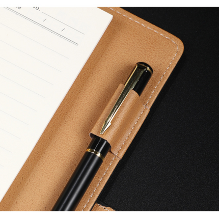 A5 leather buckle 6-hole clip notebook