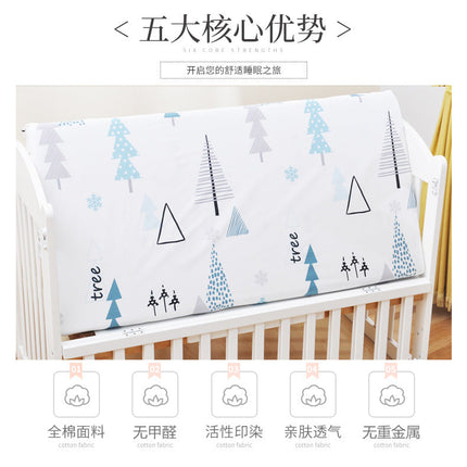 Baby's bed cotton bed sheet baby's mother and baby's products ins children's cartoon bed cover