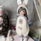 Purple and white rabbits / 30cm