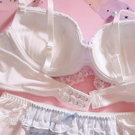 Underwired Thin Plus Size  Up Bra Set