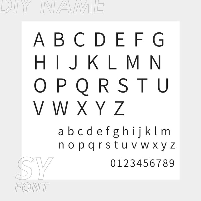 Personalized Custom 316L Stainless Steel Jewelry, English Alphabet Name Anklet
