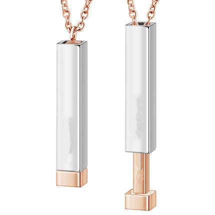Customize Lovers Name Stainless Steel Necklace Remember Your Most Meaningful Phrase Word