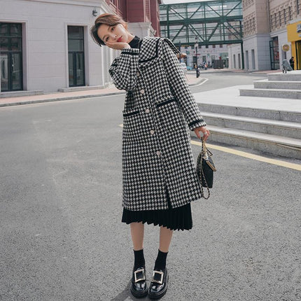Winter Loose Navy Collar Woolen Coat