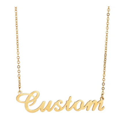 Stainless Steel Customized Various Sign Name Necklace Custom Butterfly Heart Nameplate For Women Girls Christmas Gift