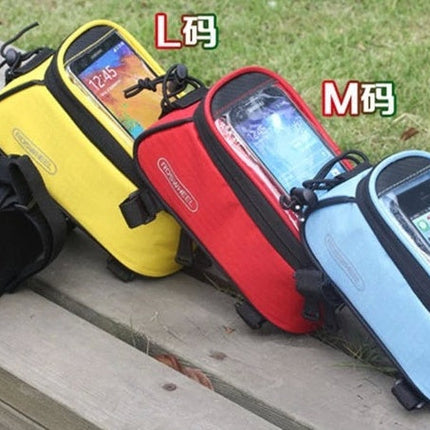 Compatible with Apple, ROSWHEEL Bicycle Frame Bags Bags Bag Holder For IPhone Mobile Phone Bag