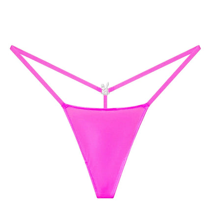 ICED OUT G-STRING IN HOT PINK