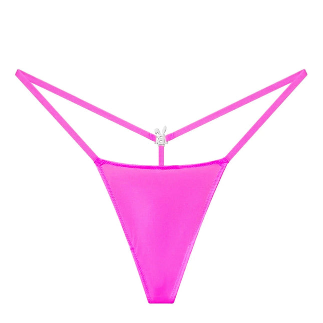 ICED OUT G-STRING IN HOT PINK