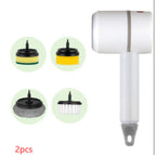 White With four brush heads / 2PCS