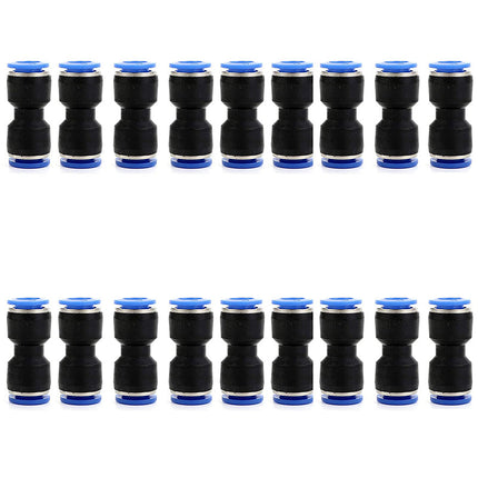 Jinqi Pneumatic Plastic Connector Straight Through Butt PU-56810121416mm Quick Insertion Trachea Connector