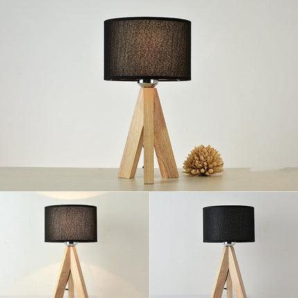 Wooden Bedroom Bedside Decoration Small Table Lamp