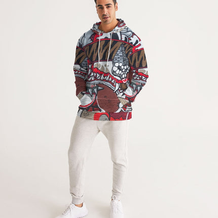 20 cool dragon red design Men's All-Over Print Hoodie