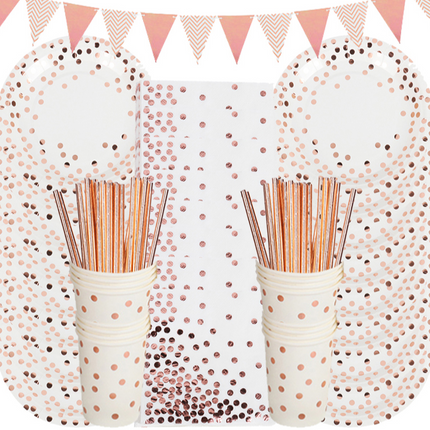 Disposable Tableware Set For Paper Plate Table