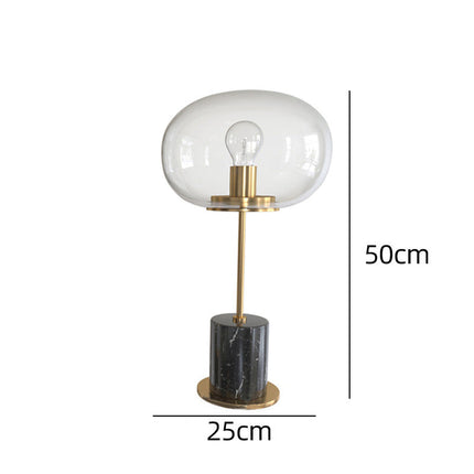 Postmodern Minimalist Marble Table Lamp Creative Nordic Glass Ball