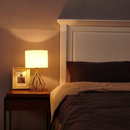 Iron Art Simple Diamond Type Table Lamp Living Room