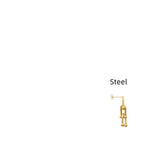 Steel / Ear Studs Double Buckle 1PCs
