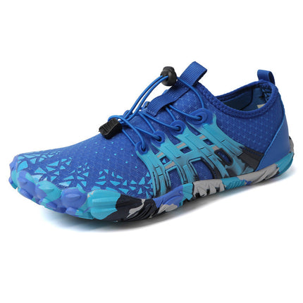 Men's Off-road Running Shoes, Lightweight Exercise Scattered Barefoot Shoes Non-slip Outdoor Walking Pumps