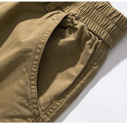 Plus Size Men's Casual Trousers With Loose Fit