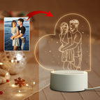 Heart Customize / ABS warm light / USB