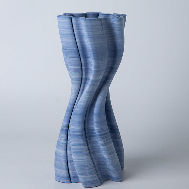 Blue And White Ceramic Large Vase Model Room Living Room Decoration Flower Arrangement