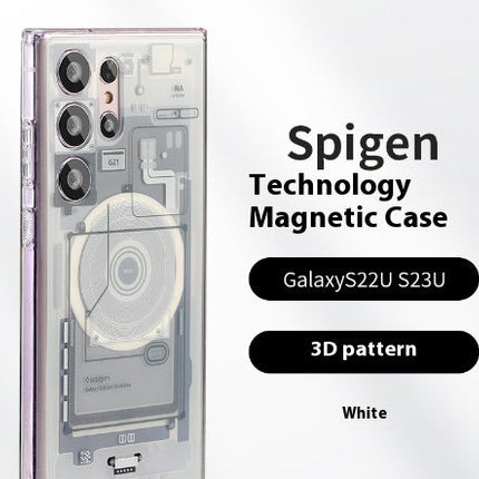 Technology Magnetic Phone Case All-inclusive Drop-resistant Circuit Board