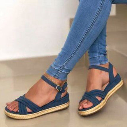 Fish Mouth Adult Viscose Shoes European And American Plus Size Women's Sandals