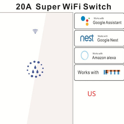 Smart WIFI water heater touch switch mobile phone remote control high power switch