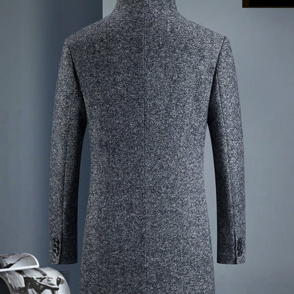Winter wool thickened windbreaker man