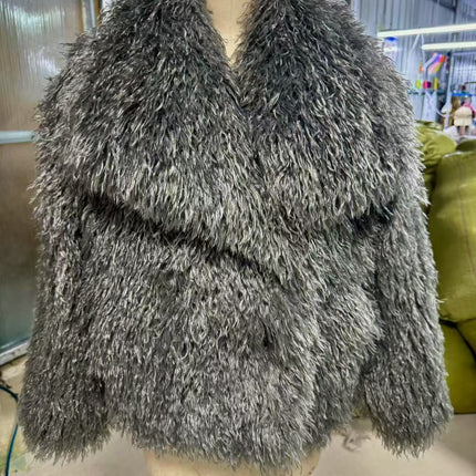 Fashion Fox Fur Fur Coat Fluffy Plush Women's Clothing