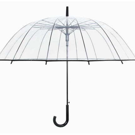 Big Long Handle 16 Rib Transparent Umbrella
