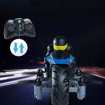 Remote Control Four Axis Motorcycle Aircraft Land And Air Amphibious Mini Drone