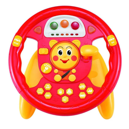 Sound and light  toy simulation steering wheel