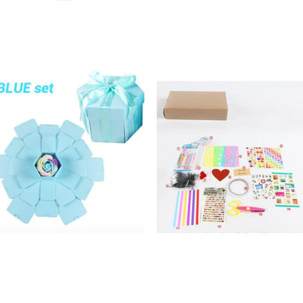 Surprise Explosion Box DIY Handmade Scrapbook Photo Album Gift Box for Valentine Gift