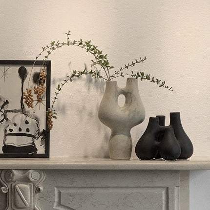 Ceramic Vase Decoration Nordic Minimalist Home Art Modern Hydroponic Flower Container