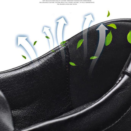 Men's casual plus size leather shoes