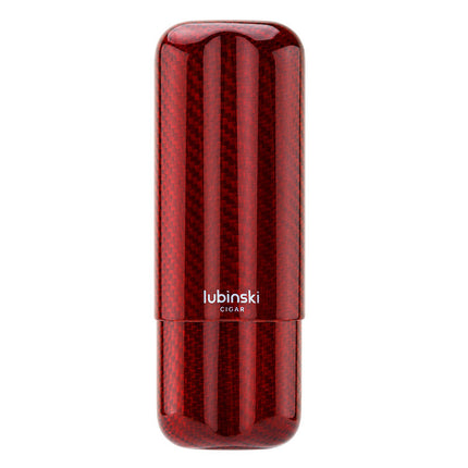 Two-pack Of Carbon Fiber Portable Cigar Tubes Gift Box