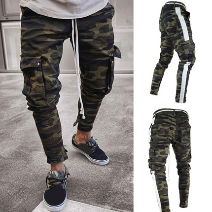 Men's jeans trend camouflage pants