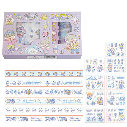 Hand Account Sticker Tape Gift Box Set